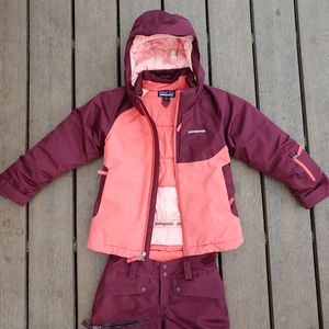 Patagonia Snowbell Coat and Pants- Girl XS (5-6)